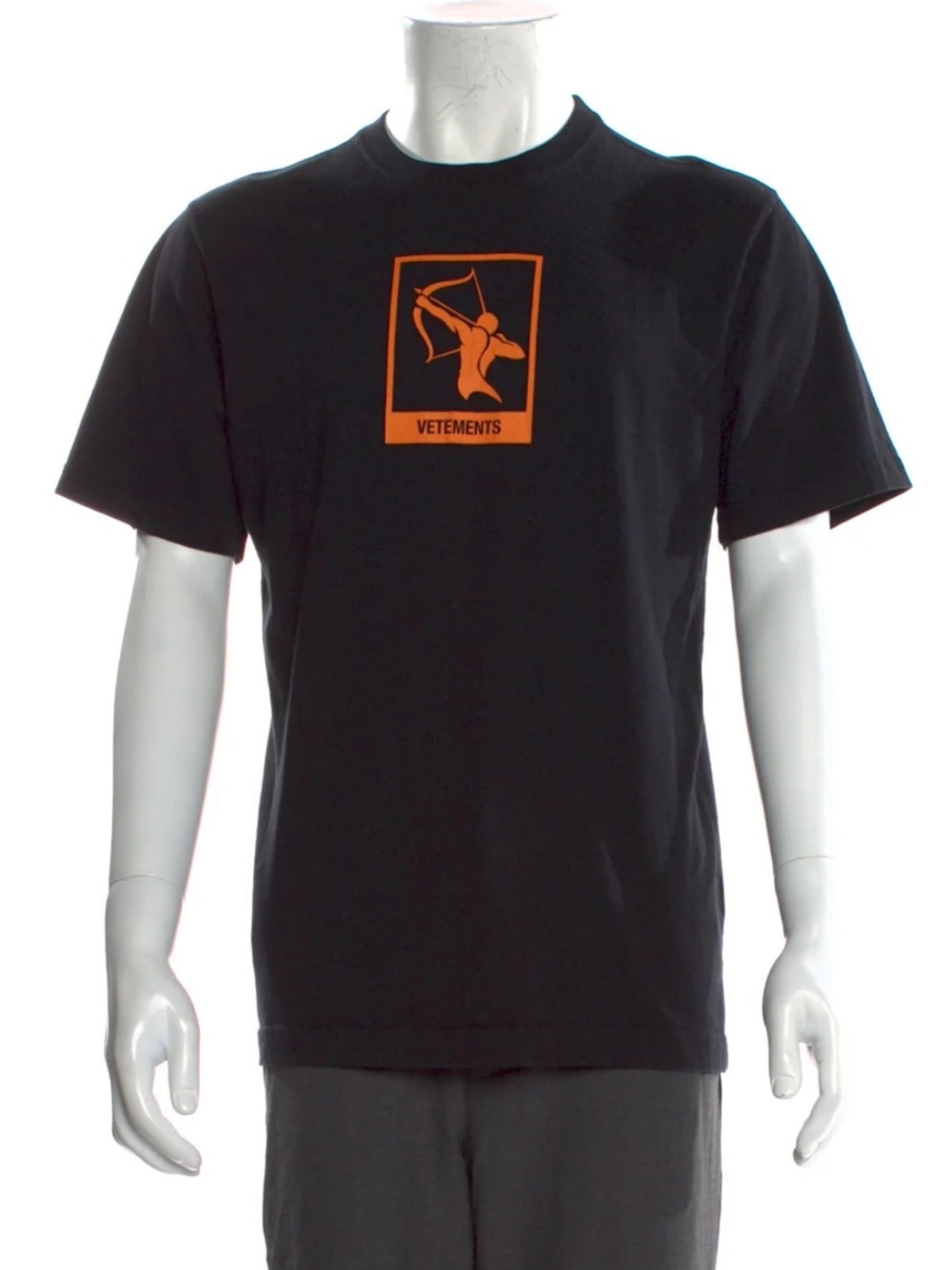 VETEMENTS Black Short Sleeve Sagittarius Zodiac Tee